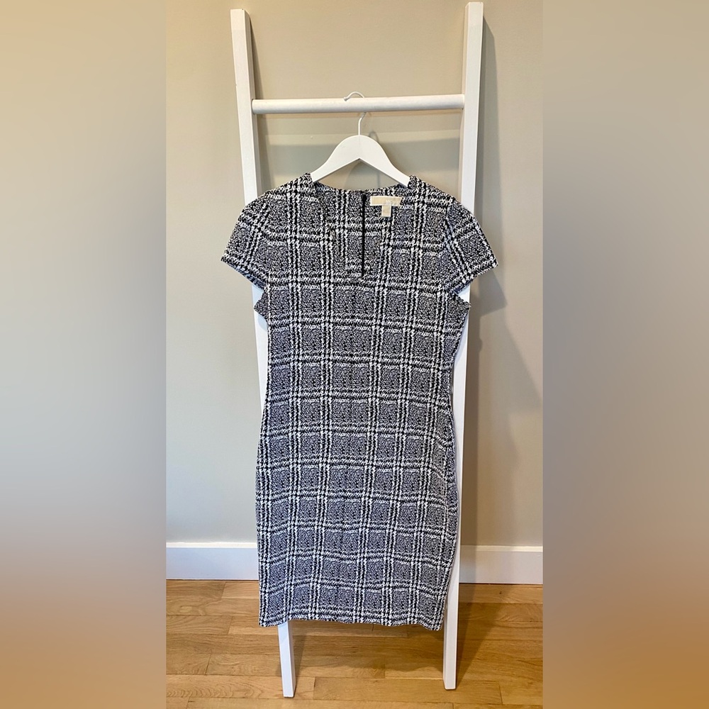 Michael Kors - Black & White Plaid Dress - Size Medium